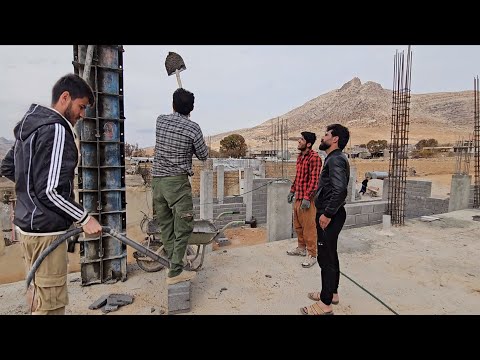 Our Busy Day: Finally Starting the House Construction! (Column Forming Challenge)