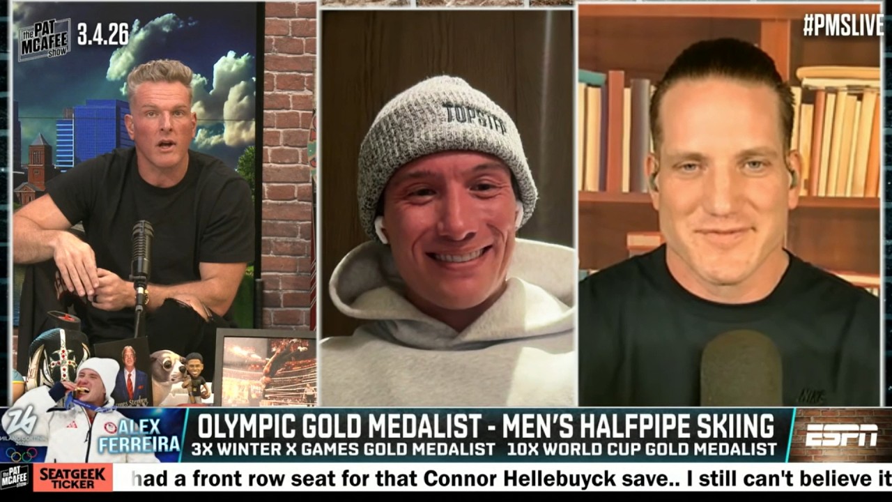 Alex Ferreira describes how he became an Olympic gold medalist skier 🎖️ | The Pat McAfee Show