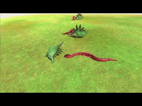 3 Stegosaurus vs 3x all units - Animal Revolt Battle Simulator