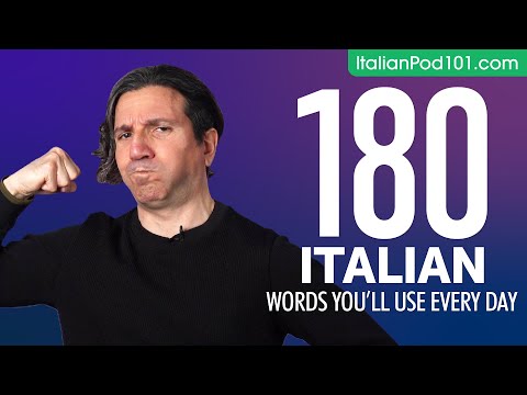180 Italian Words You'll Use Every Day - Basic Vocabulary #58