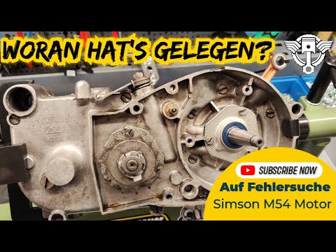 Simson M54 Moped Motor mit Schaltproblemen wir schauen was los ist!!!