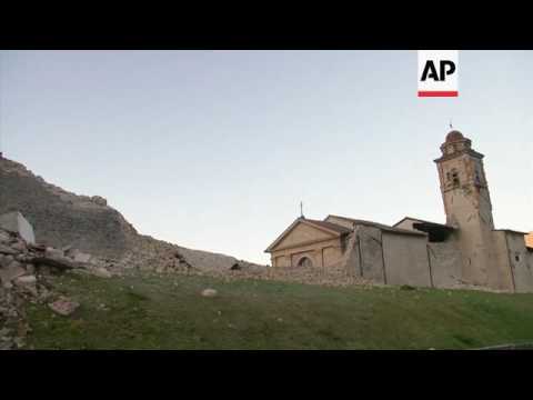 Widespread damage in Italian town after quake