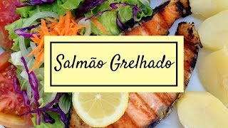 Salmão Grelhado: Eating Portuguese Grilled Salmon Steak