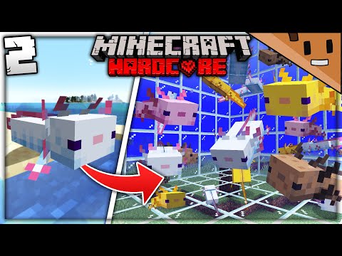 I Made a GIANT Axolotl Farm in Minecraft Hardcore (#2)