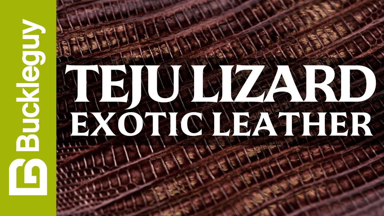 Exotic Leather, Teju Lizard | Full Grain Leather Demo