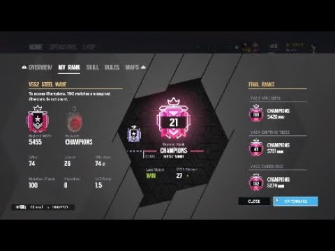 First Week Operation Steel Wave Champion - Rainbow Six Siege