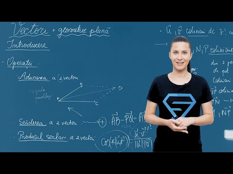 Vectori în geometria plană: noțiuni fundamentale – Clasa a IX-a