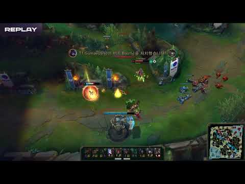 T1 Gumayusi 1v2, dodges every skill shot from Cheoni and Baut during T1 vs HLE Spring Split 2022