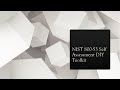 NIST 800 53 SELF ASSESSMENT DIY TOOLKIT