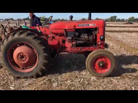 Nuffield 10/42 Tractor with Plough, Lovely Sound