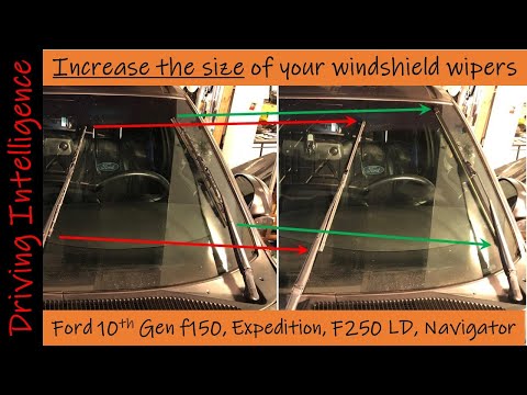 How to Install BIGGER, More Effective Windshield Wipers: 10th Gen '97-'04 F150, F250, Expedition