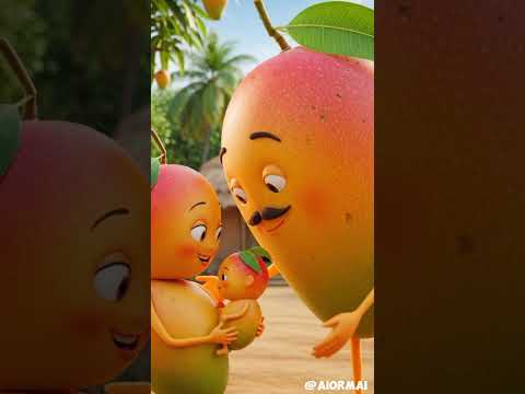 Mango Father And Mother And Little Baby Chating 😍 |#shorts #mangobaby #cutebaby #ai