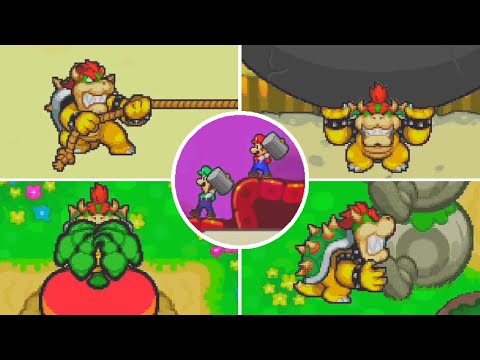 All Arm Muscle Minigames - Mario & Luigi Bowser's Inside Story DS