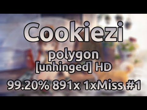 Cookiezi | Sota Fujimori - polygon [unhinged] HD 99.20% 891/1046x 1xMiss #1
