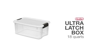 Sterilite 18 Quart Ultra Latch Box