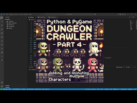 Pygame - Dungeon Crawler Game - Part 4: Adding and Animating New Characters