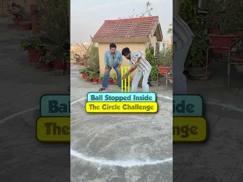 Ball Stop Inside The Circle Challenge😀 #shorts