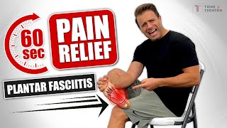 Relieve Plantar Fasciitis Pain In Just 60 Seconds! [AT HOME!]