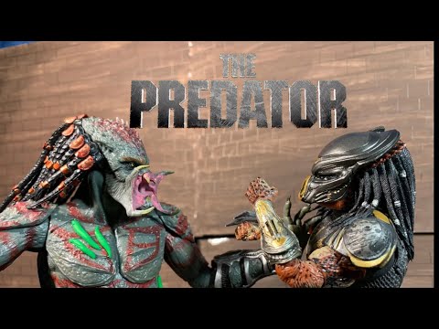 Armored assassin predator vs fugitive predator , lazer eye predator red armed predator epic battle