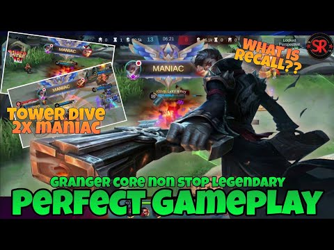 Granger Core Perfect Gameplay 2x Maniac Builds | Mobile Legends