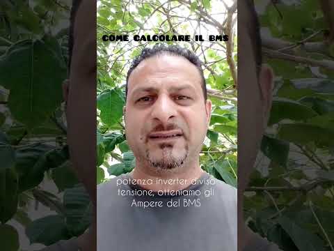 Part of a video titled COME CALCOLARE IL BMS PER LA BATTERIA - YouTube
