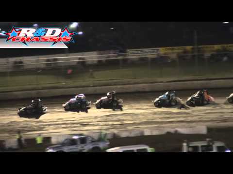 Midget Speedcars - Heat 3 - $10,000 to Win - Toowoomba Speedbowl - 07.02.14