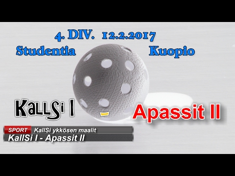4.div. KallSi I - Apassit II 12.2.2017 Studentia Kuopio