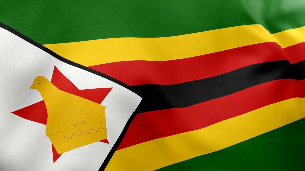 ZIMBABWE - Waving Flag Loop 4K