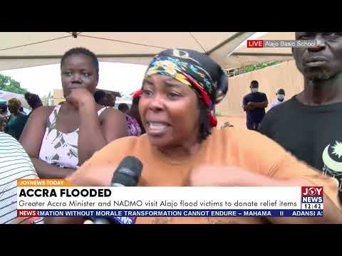 Accra Floods: Relief items should be distributed here, not house-to-house – Residents of Alajo.