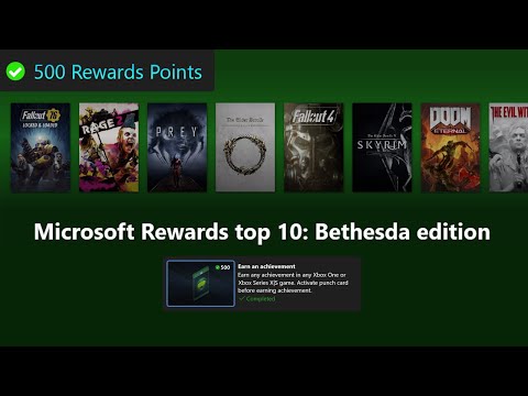 Top 10 Bethesda Edition Punch Card Rewards Guide for Microsoft Rewards on Xbox - Earn An Achievement