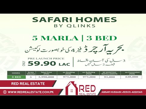New Pre Launch Deal 5 Marla Safari Homes | Bahria Orchard Phase 4 | Location
