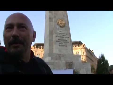 Petrás János nyilatkozata a Szovjet emlékműnél 2014. október 28.