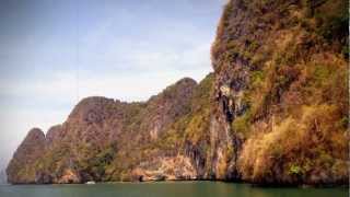 preview picture of video 'Sea caves in Phang Nga Bay, Phuket Province, Thailand'