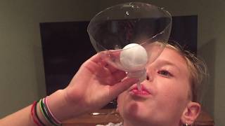 PING PONG BALL PHYSICS TRICK Experiment