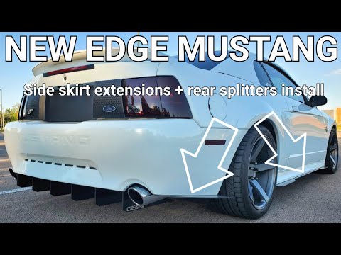 Installing C2Aero / Carter's Customs side skirts and rear splitters on 1999-2004 Mustang