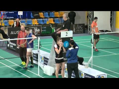 Sabrina Jaquet vs Mette Poulsen (WS, R32) - Orleans Intl. 2016