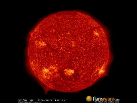 27 Aug - 28 Aug: 24 Hour Solar Activity (Earth Facing; Solar Storm, Sunspot, Solar Flare, CME)