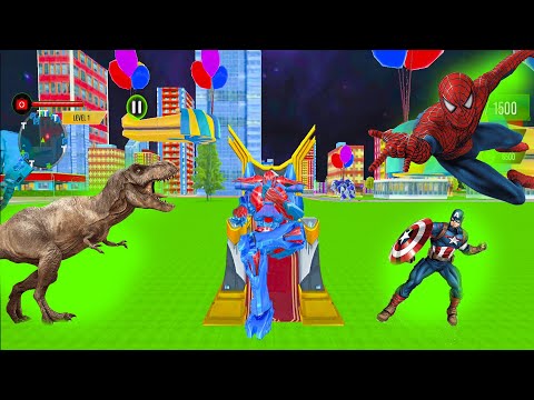 Mega Robot Wars in Police Bus Games 3d 2021