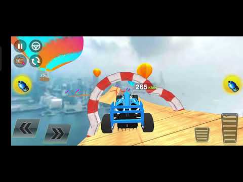 Blue Formula Car Racing Mega Ramp Games Wings Gameplay Stunts Fast Level Clear New Car Unlock