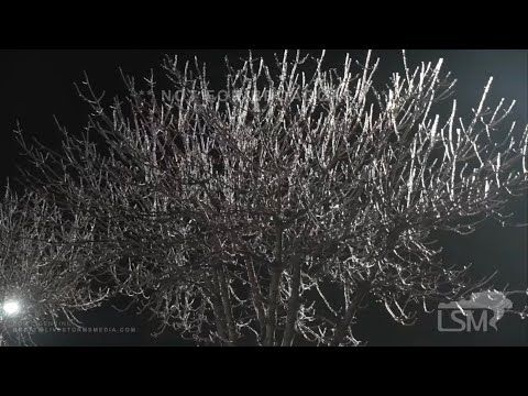 02-03-2022 Osceola, AR Freezing Rain - Ice Accumulations - Memphis, TN Freezing Rain Begins