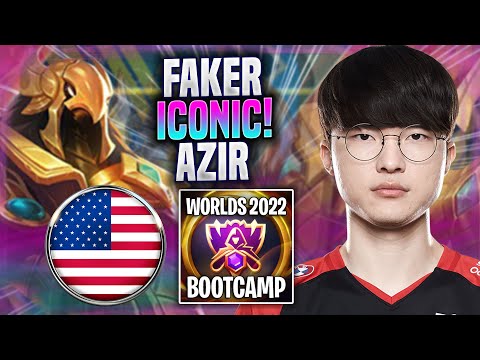 FAKER BRINGS BACK HIS ICONIC AZIR! - T1 Faker Plays Azir MID vs Syndra! | Bootcamp 2022