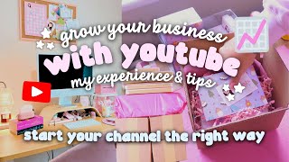 Tips For Starting a YouTube Channel For Your Small Business 🎬 My Journey, Experience & Top Tips! 🎀