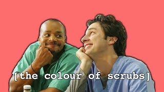 Why are scrubs blue or green?