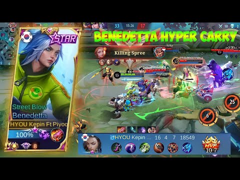 Benedetta Hyper Carry Solo Rank - Mobile Legend