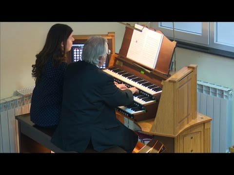 Recital de orga la patru maini