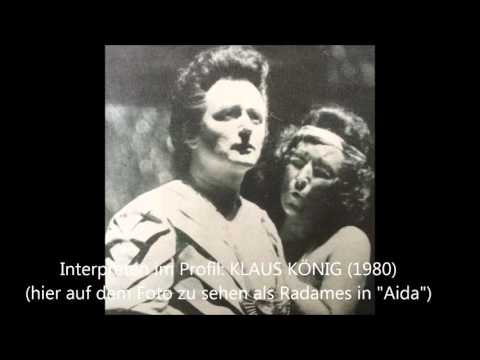 Interpreten im Profil: der Tenor KLAUS KÖNIG (Radiosendung von 1980)