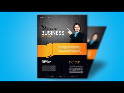 Easy Flyer Design Tutorial Creative A4 Flyer Design Photoshop CC Tutorial Vertex Graphic