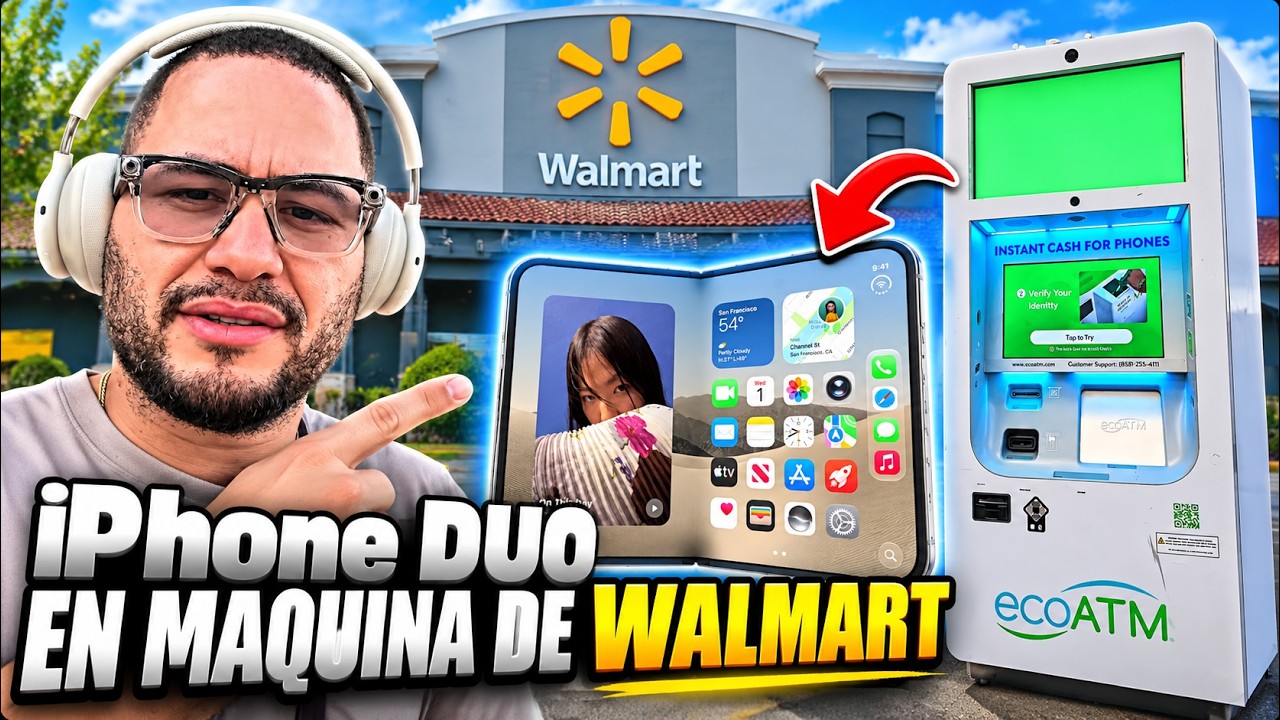 VENDIENDO iPhone DUO a MAQUINA DE WALMART