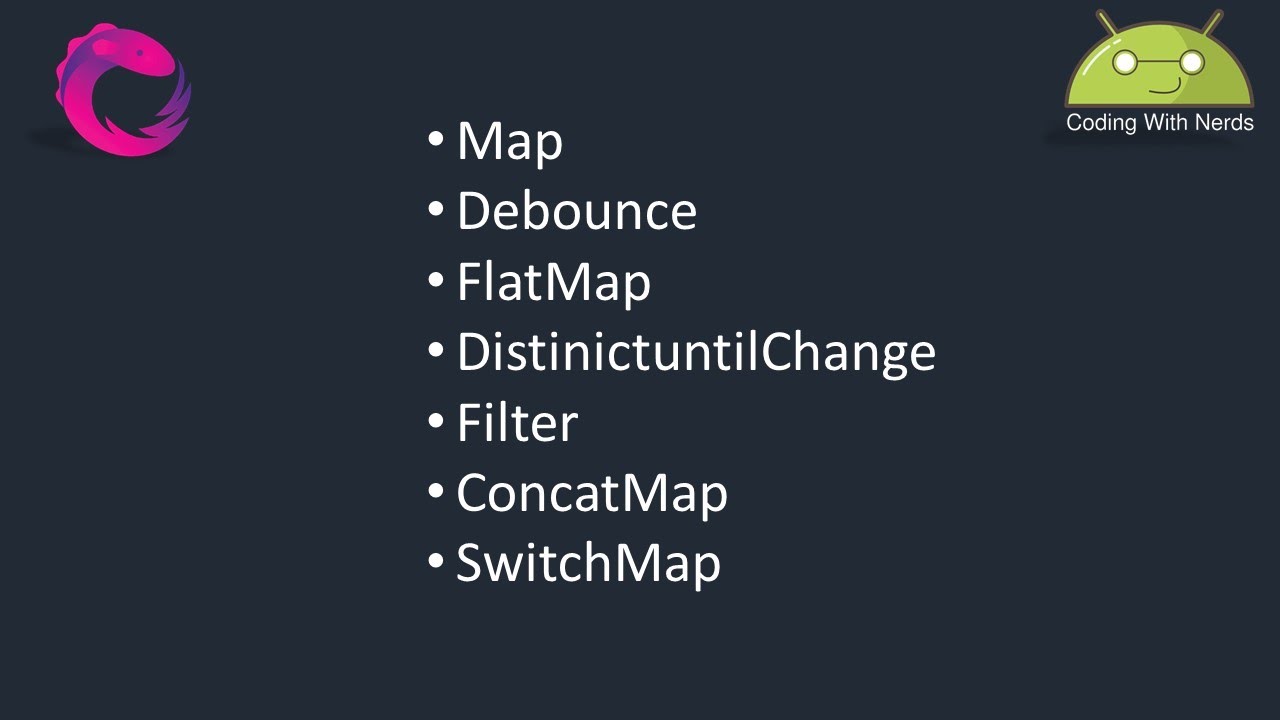 RXJava operators | map, flatMap, debounce, filter and more