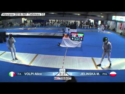 FE W F Individual Havannah GP 2016 T32 06 green JELINSKA POL vs VOLPI ITA